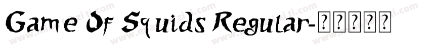 Game Of Squids Regular字体转换